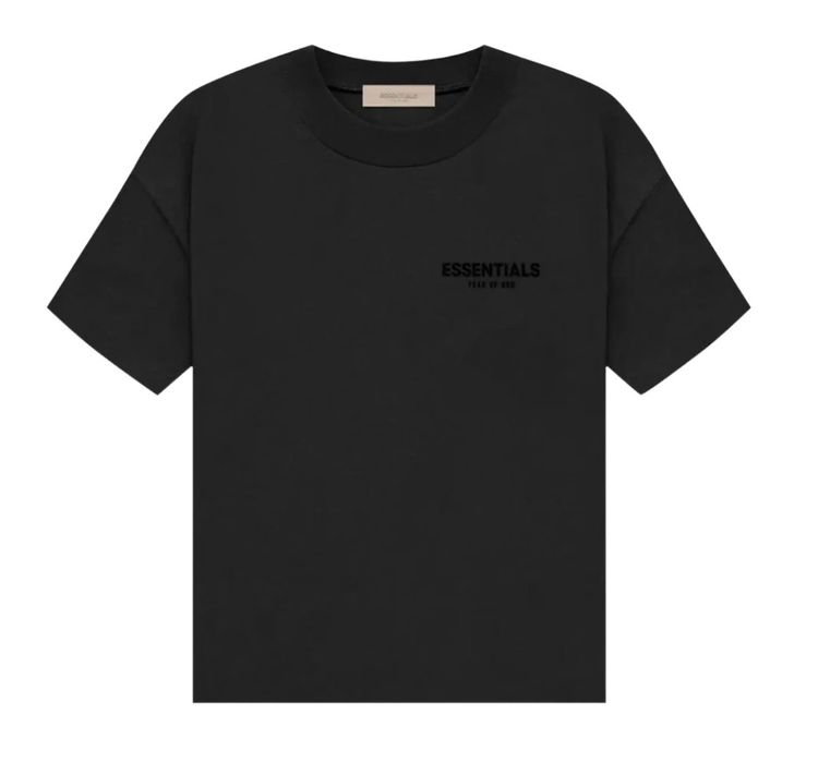 Fear Of God Essentials Black T-Shirt - Stretch limo 